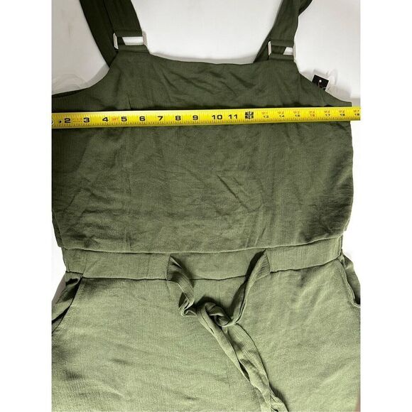 NWT No Boundaries Juniors’ Jumpsuit Olive Green Packets Wide Legs SzXL(15-17) - Picture 13 of 16